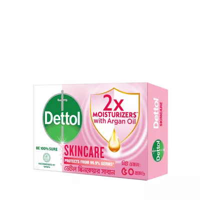 Dettol Soap Skincare 2X Moisturizers With Argan Oil