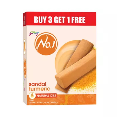 Godrej No.1 Sandal Soap 100 gm (Buy 3 Get 1 Free)
