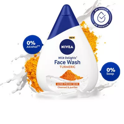 Nivea Milk Delights Face Wash Turmeric - Image 2