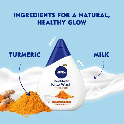 Nivea Milk Delights Face Wash Turmeric - Image 3