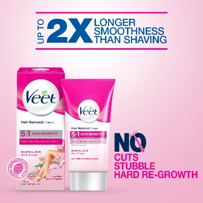 Veet Hair Removal Cream Normal Skin With Lotus Milk - Image 3