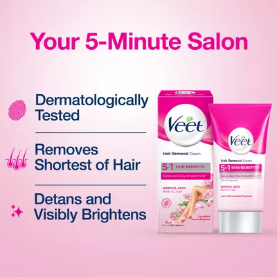 Veet Hair Removal Cream Normal Skin With Lotus Milk - Image 6