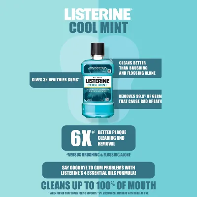 Listerine Cool Mint Liquid Mouthwash - Image 7