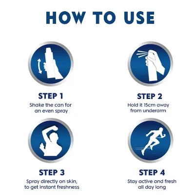 Nivea Men Body Spray Cool Kick Extra Dry - Image 4
