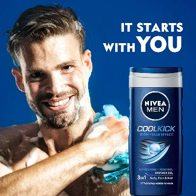 Nivea Men Cool Kick Shower Gel - Image 4