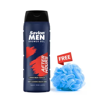 Savlon Men Shower Gel (Free Loofah)