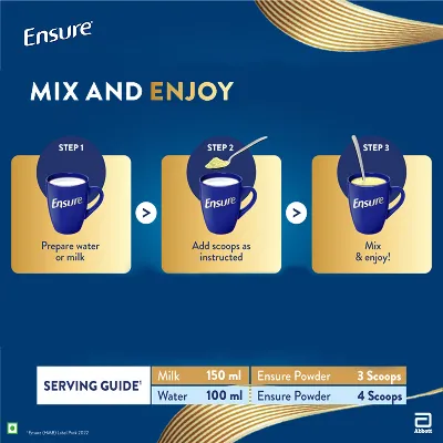 Ensure Vital Nutrition Drink Powder Vanilla Flavour - Image 3