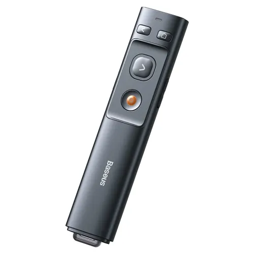 Baseus Orange Dot Green Laser Wireless Presenter - Image 2