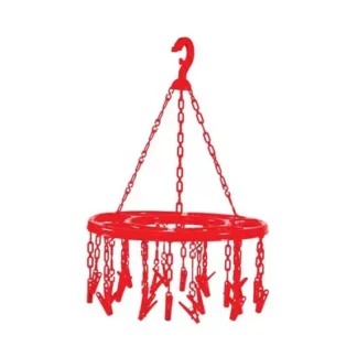 RFL Round Hanger 24 Clips (Red)