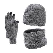A new European and American style knitted hat and gloves set; a warm knitted hat with a cold-resistant brim, suitable for autumnwinter and outdoor sports - Image 9